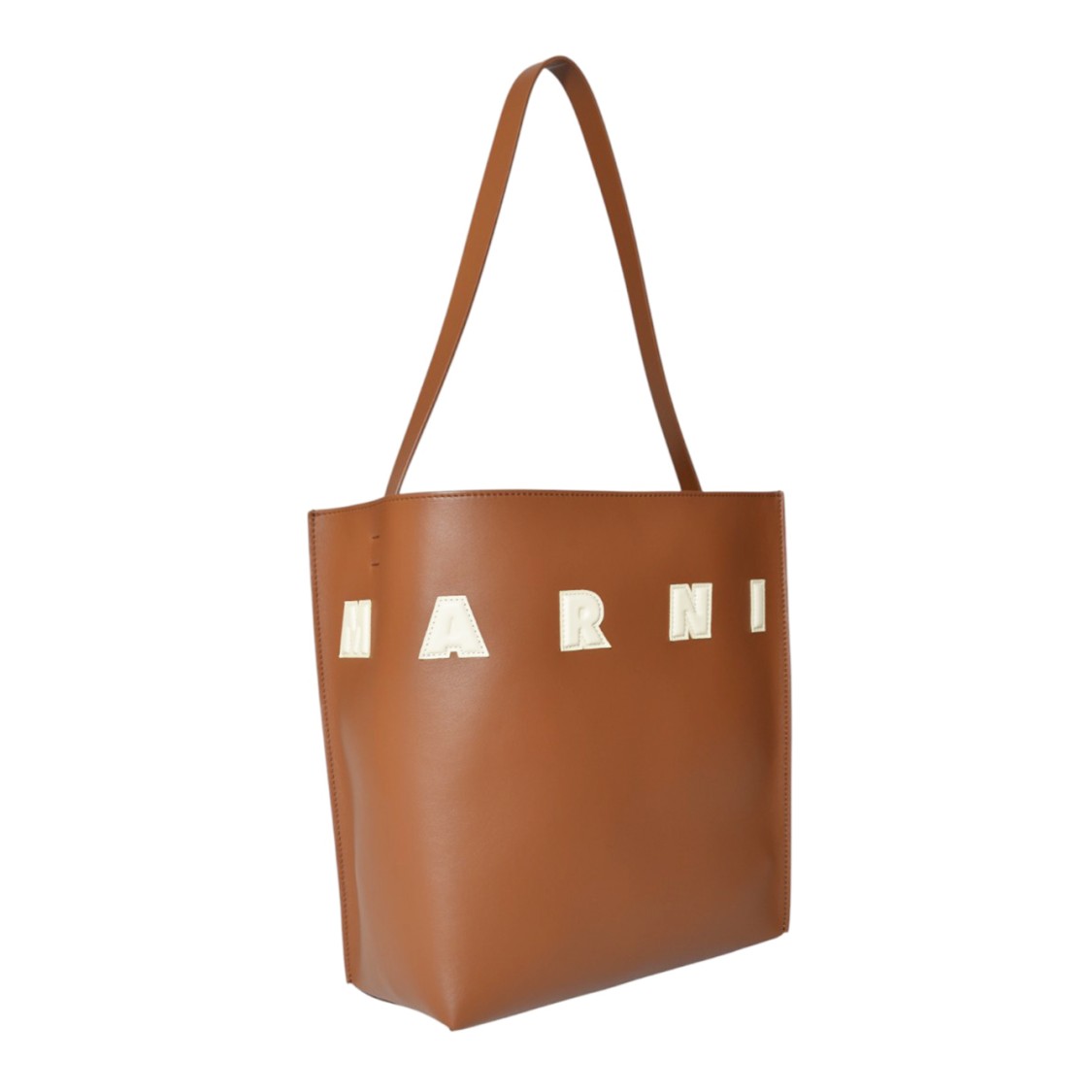 Marni Museo Small Hobo Bag In Tan Leather