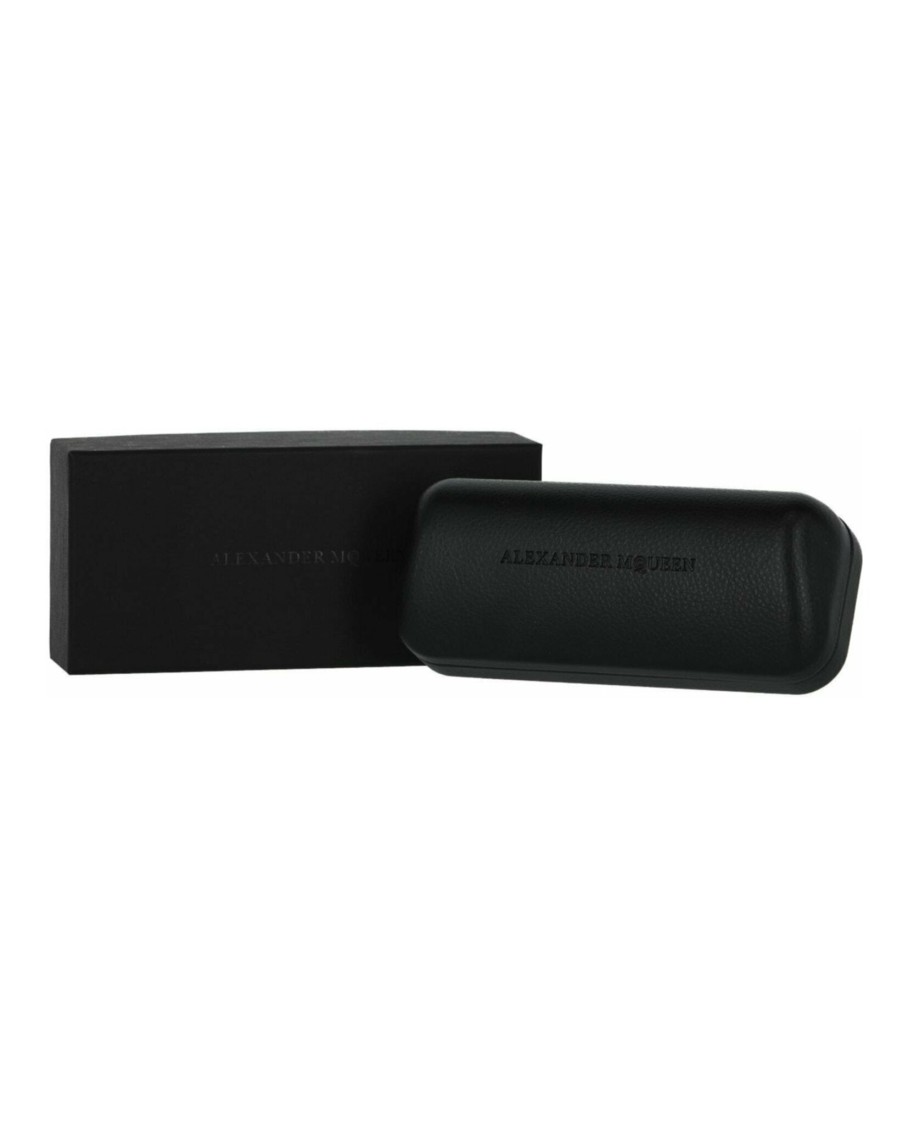 Alexander Mcqueen Square-frame Acetate Sunglasses In Gray