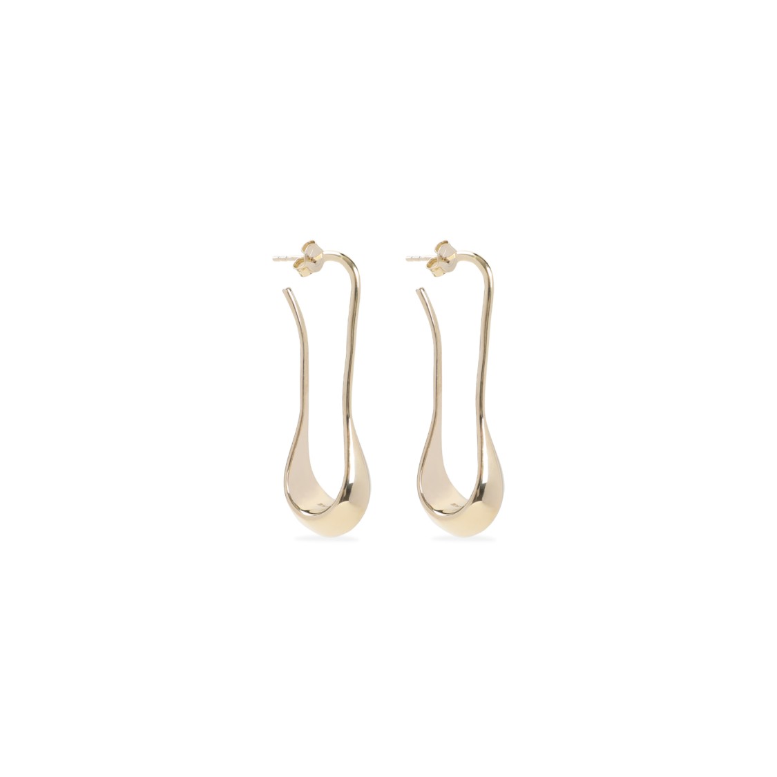 Lemaire Pale Gold Short Drop Earrings In Gold