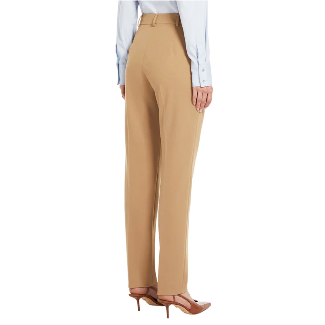 Max Mara Ananas Slip Pants In Brown
