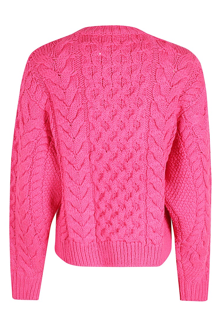 Isabel Marant Étoile Jake Cable-knit Jumper In Pink