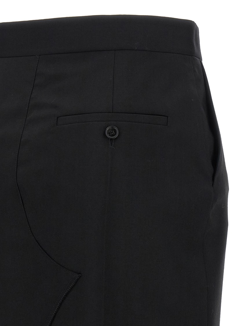 Marni Exposed Lining Skirt In Black