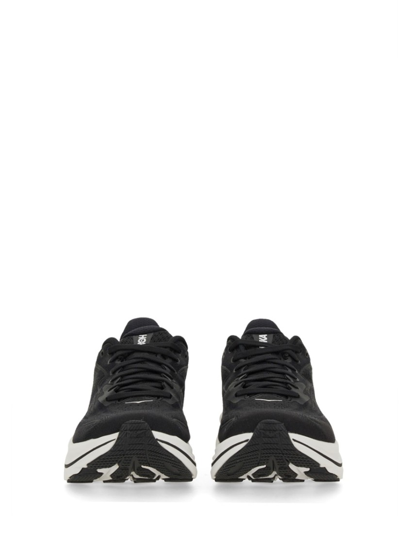 Hoka Men's Clifton 10 Sneakers In Black White