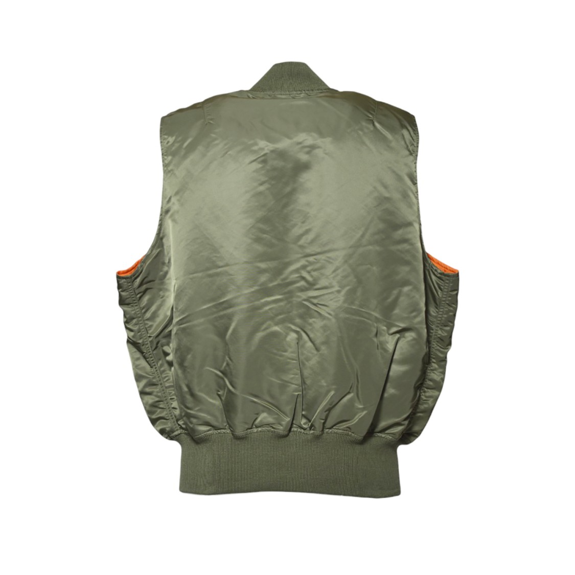 ALPHA INDUSTRIES ALPHA INDUSTRIES NYLON GILET WITH BOMBER DESIGN AND VIBRANT LINING