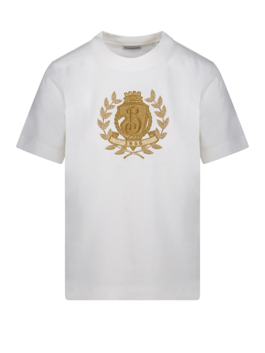 Burberry B Crest T-shirt In White