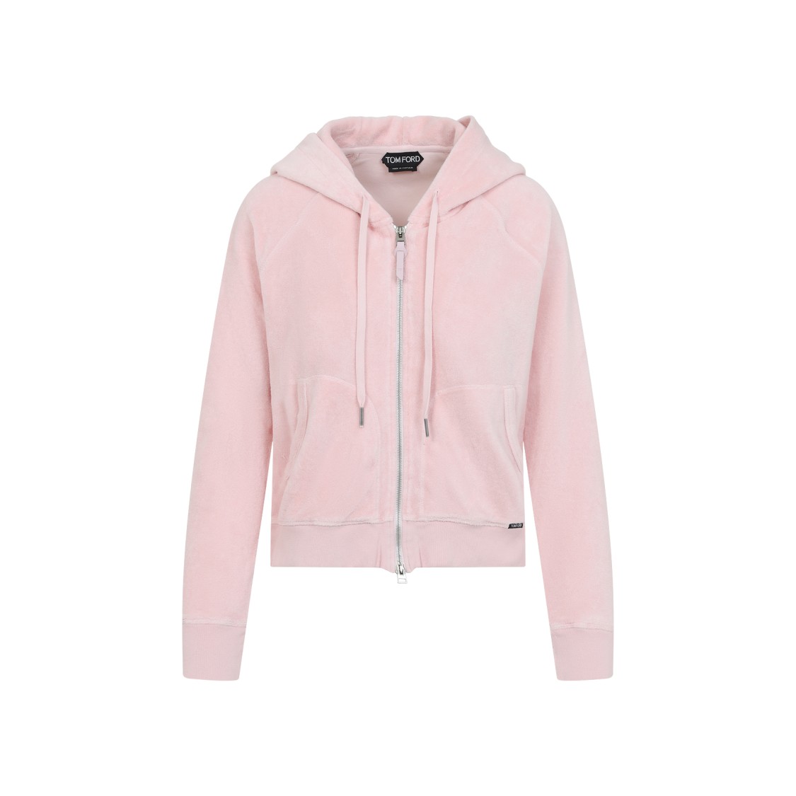 Tom Ford Towelling Hoodie With Hood And Pockets In Orange