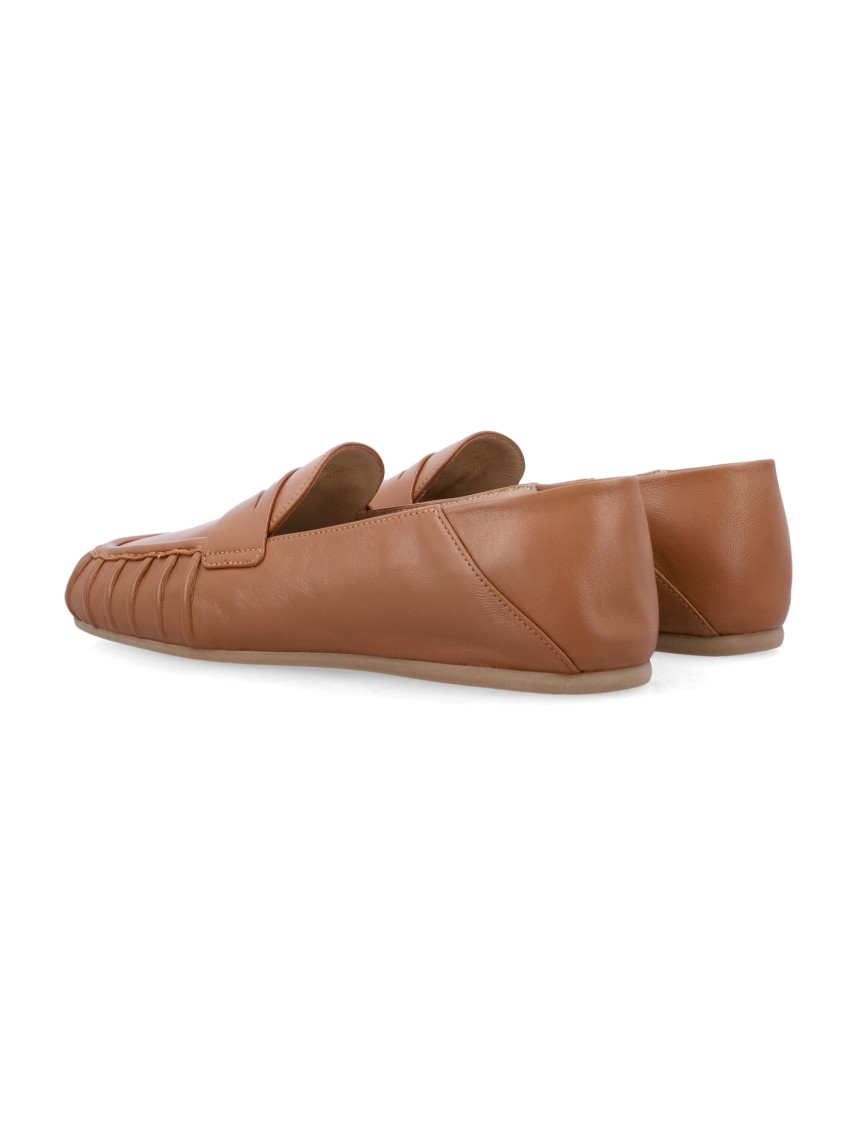 Stuart Weitzman Almond Toe Leather Lace-up Shoes