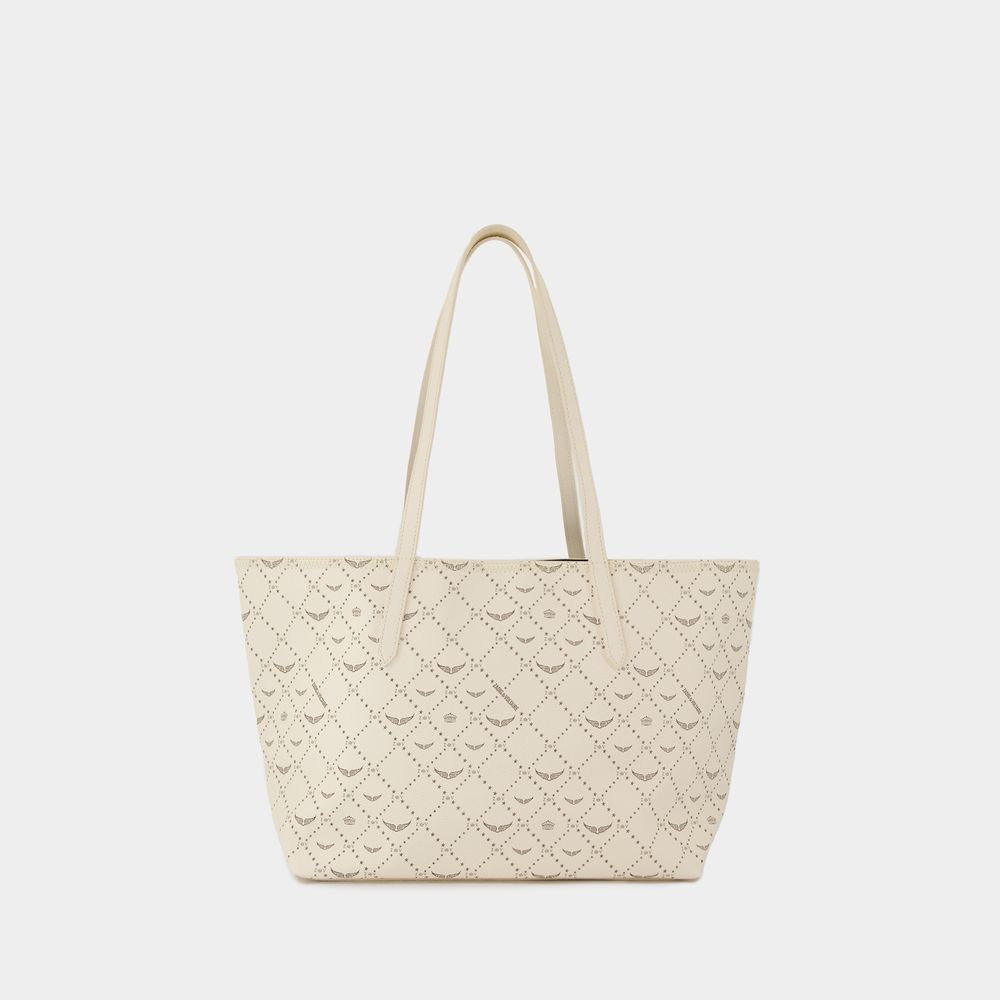 Zadig & Voltaire Z Shopper Monogram Shopper Bag - Synthetic - White In White
