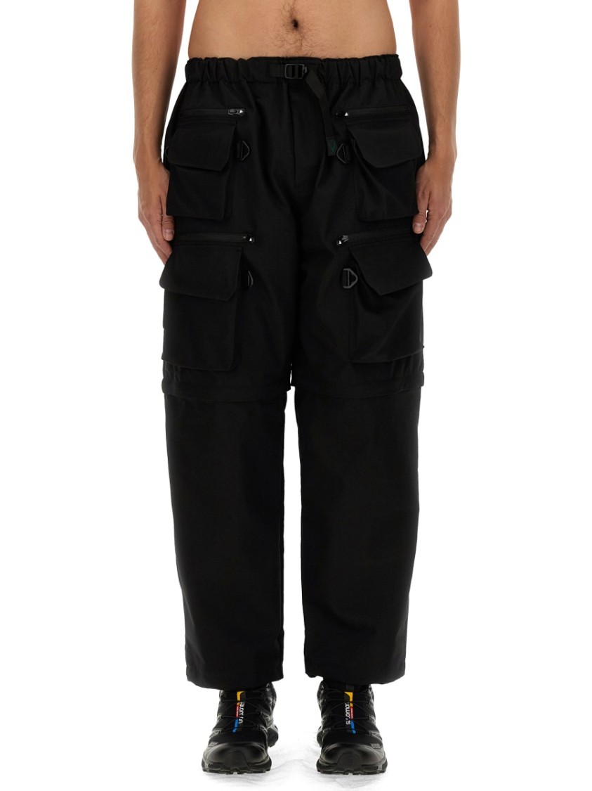 South2 West8 Relaxed Fit Black Cargo Pants In Black