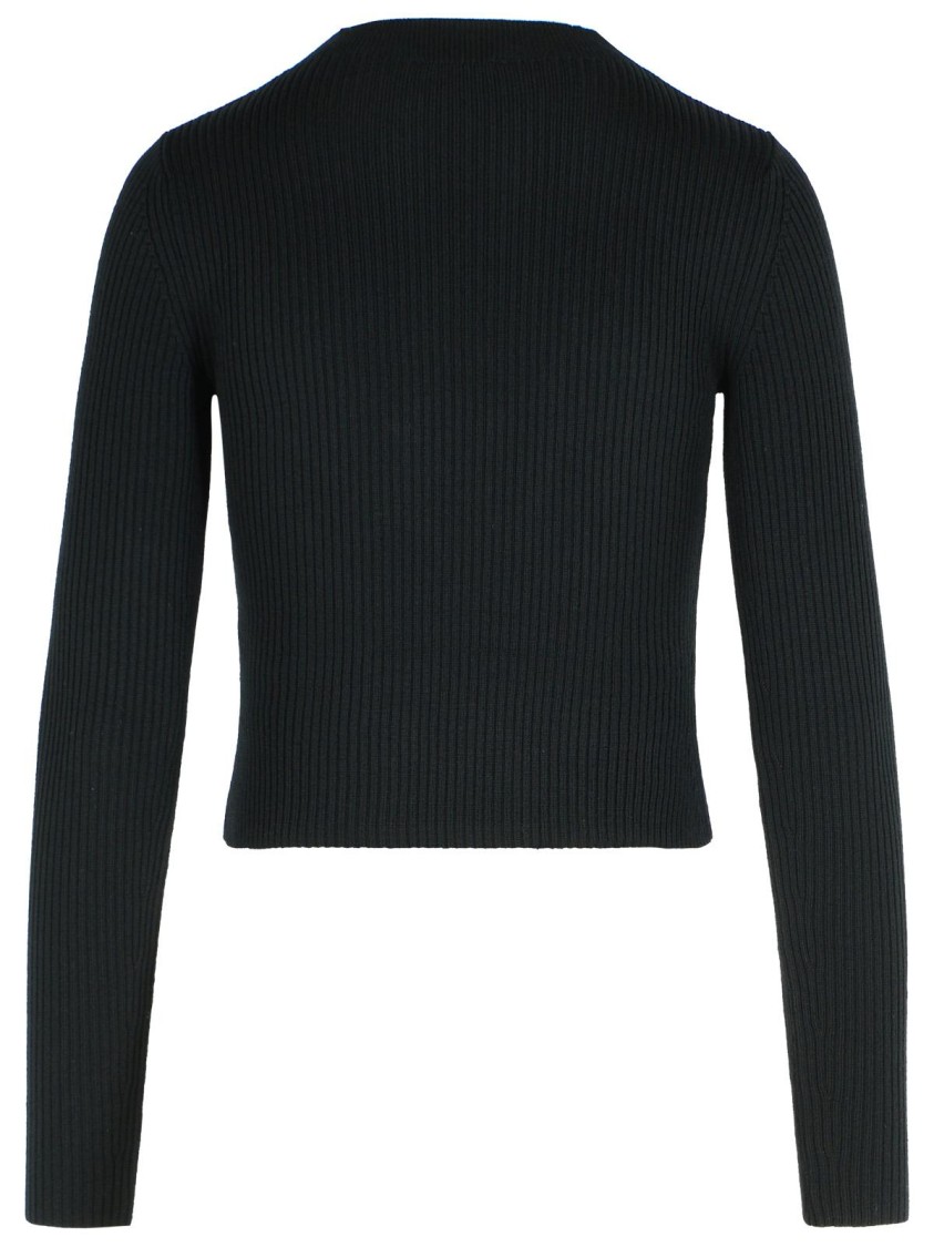 Diesel 'olina' Black Wool Sweater In Black