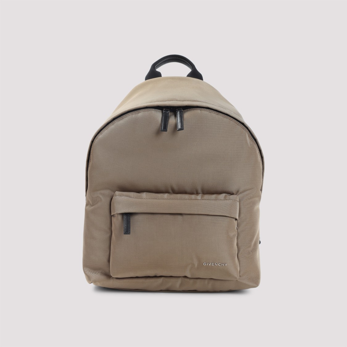 Givenchy Rounded Silhouette Backpack With Textured Finish In Brown