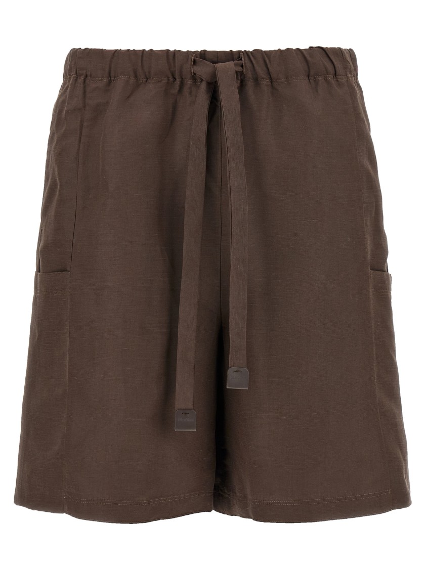 Max Mara 'quebec' Bermuda Shorts In Brown