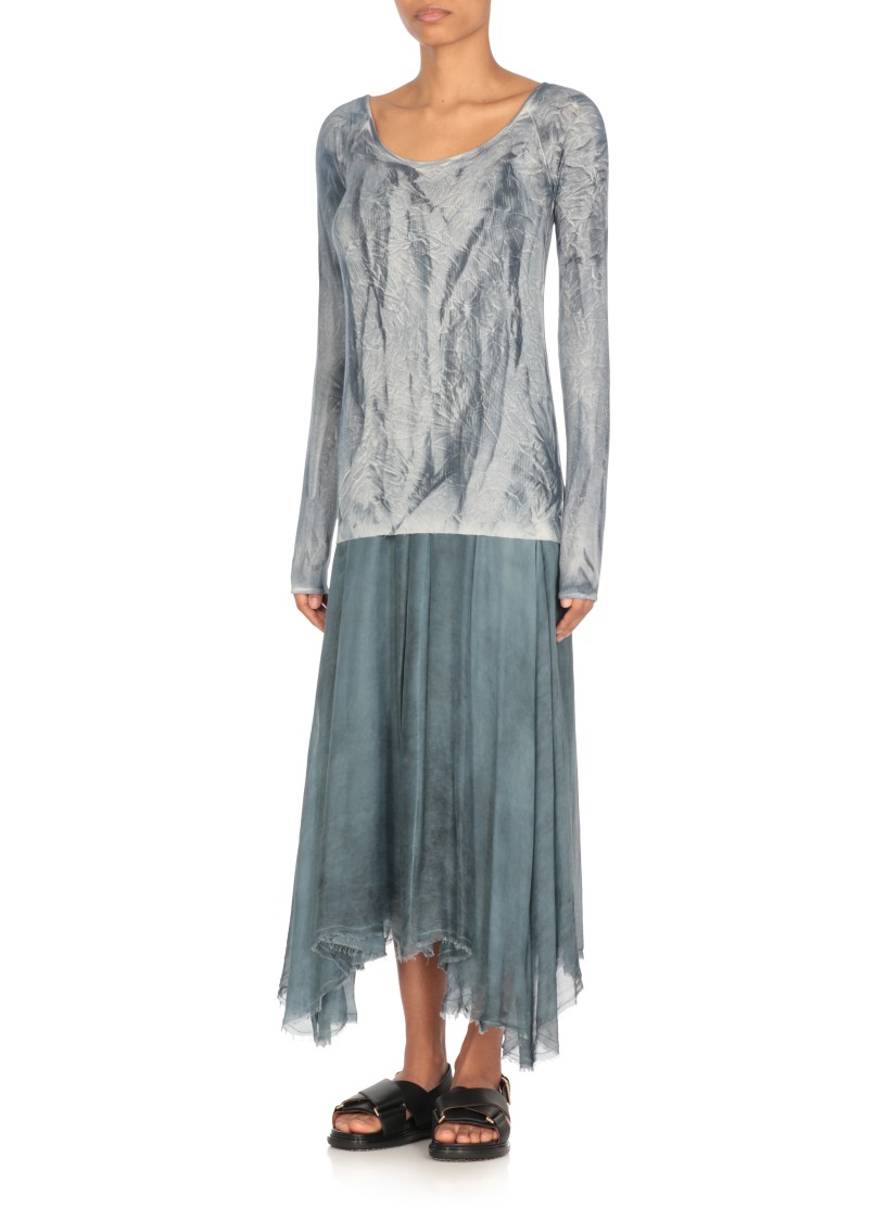 Avant Toi Blue Silk Blend Sweater
