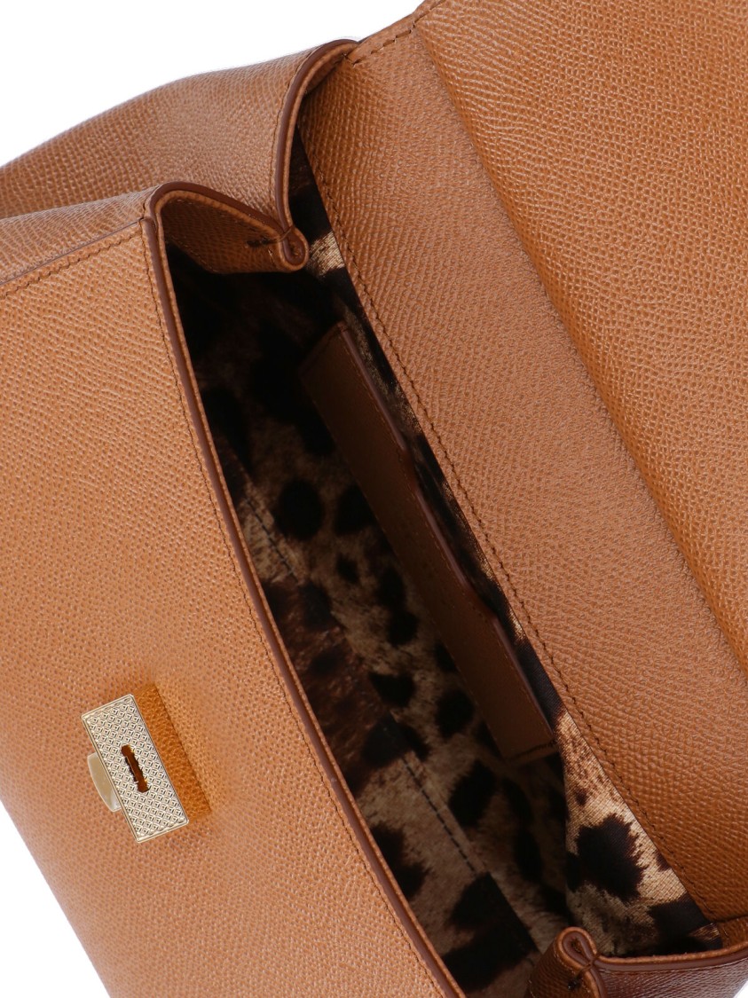 Dolce & Gabbana "sicily" Medium Handbag Brown In Brown