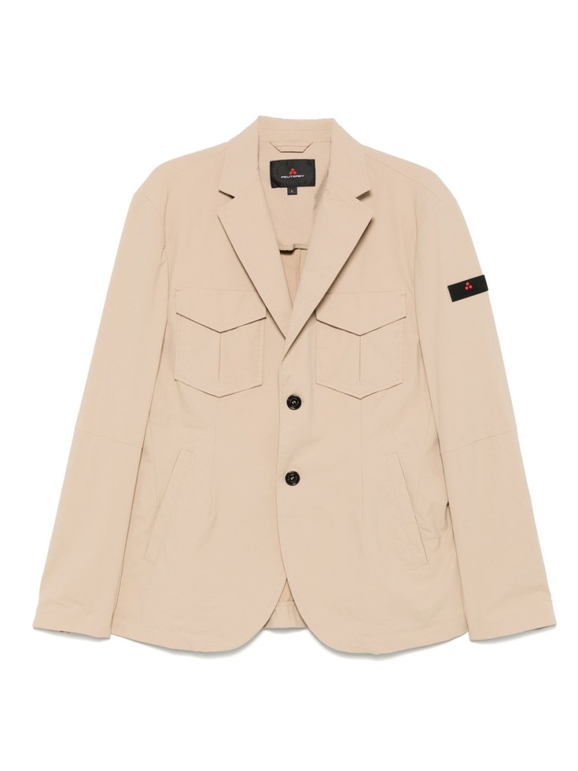 Peuterey Light Beige Jacket With Functional Pockets