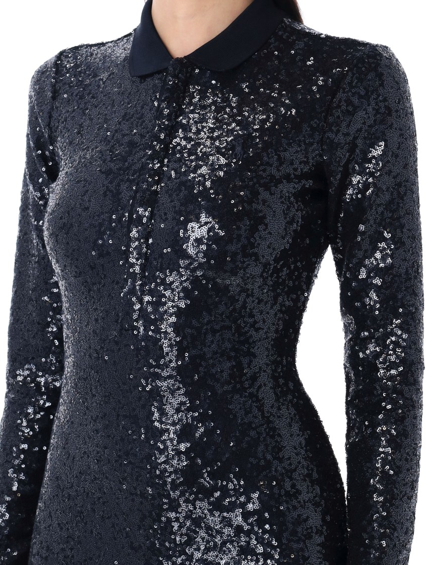 Polo Ralph Lauren Ankle-length Sequin Dress With Fitted Waist