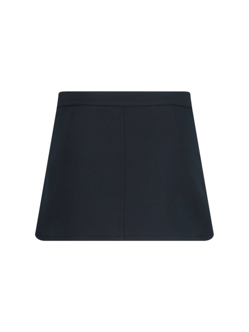 COURRÈGES COURRÈGES "2-POCKET" MINI SKIRT – BLACK
