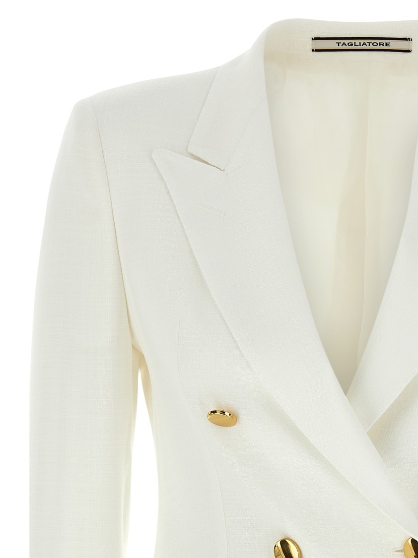 Tagliatore Doublebreasted Blazer In White