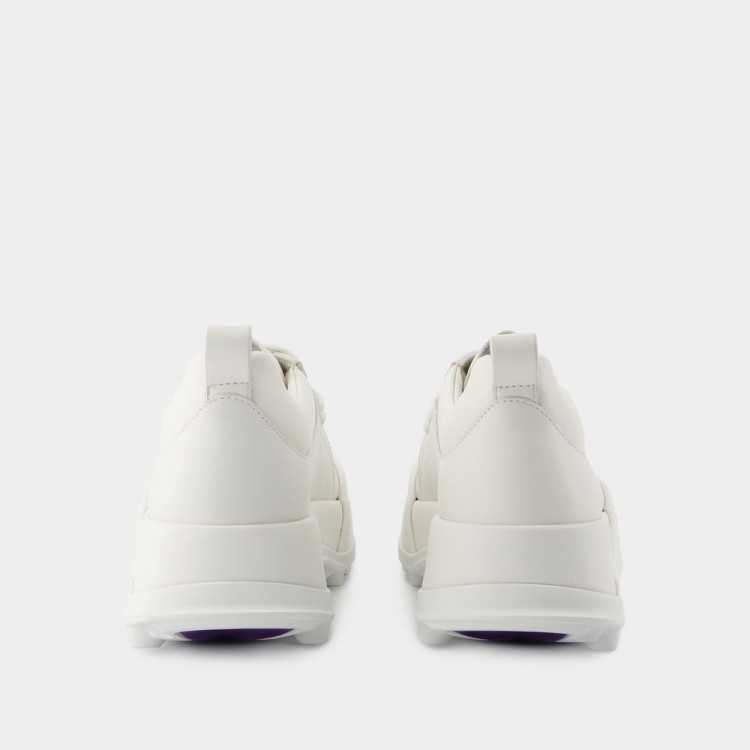 Jil Sander Sneakers - Leather - Porcela in White | THE LIST