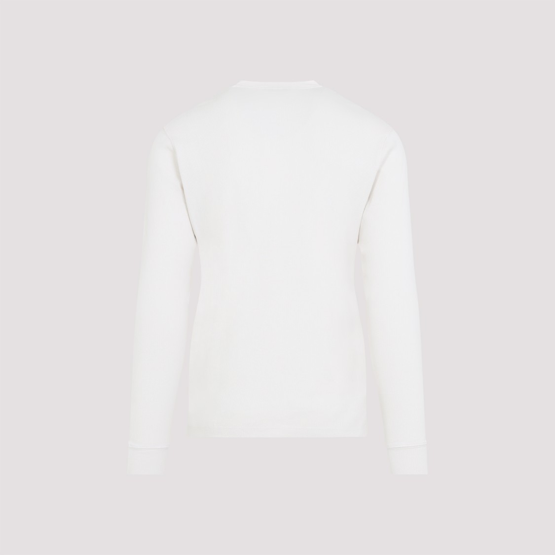 Shop Tom Ford Nude Henley T-shirt In White