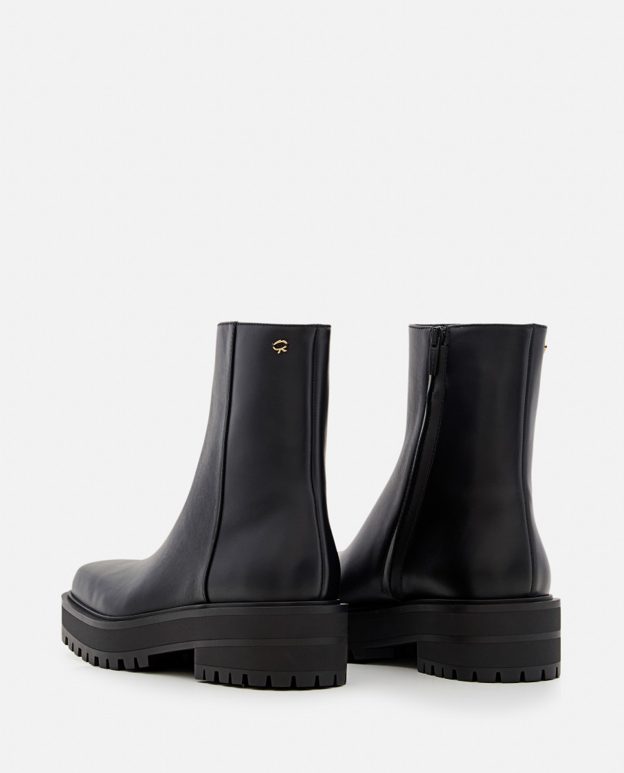 Gianvito Rossi Women's Warner Biker Booties In Black