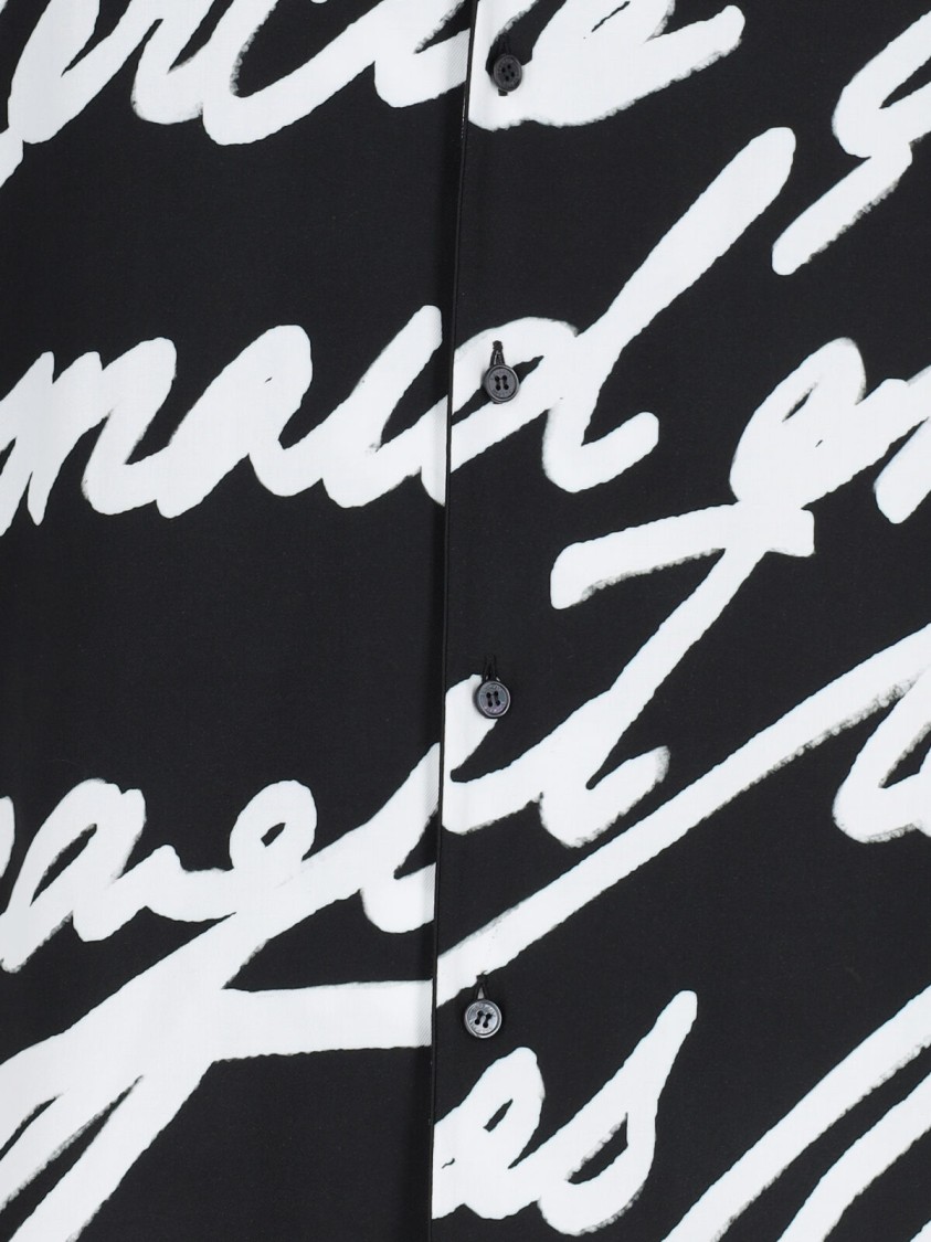 Balmain Big Love Letter Pajama Shirt In Black