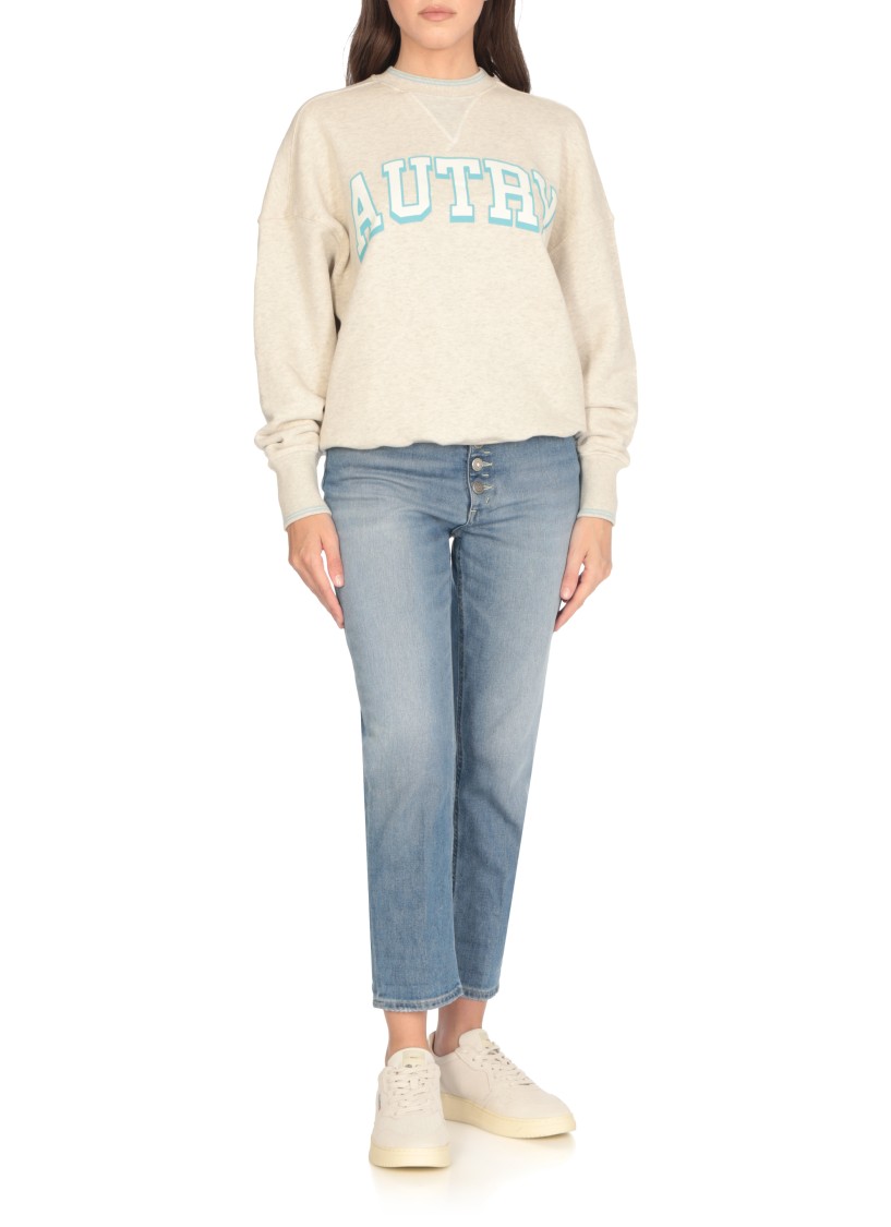 Autry Low-top Suede Sneakers With Elevated Sole In White
