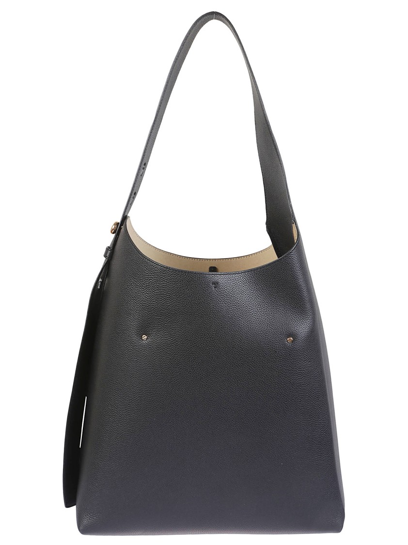 Tory Burch Romy Tote Bag In Black