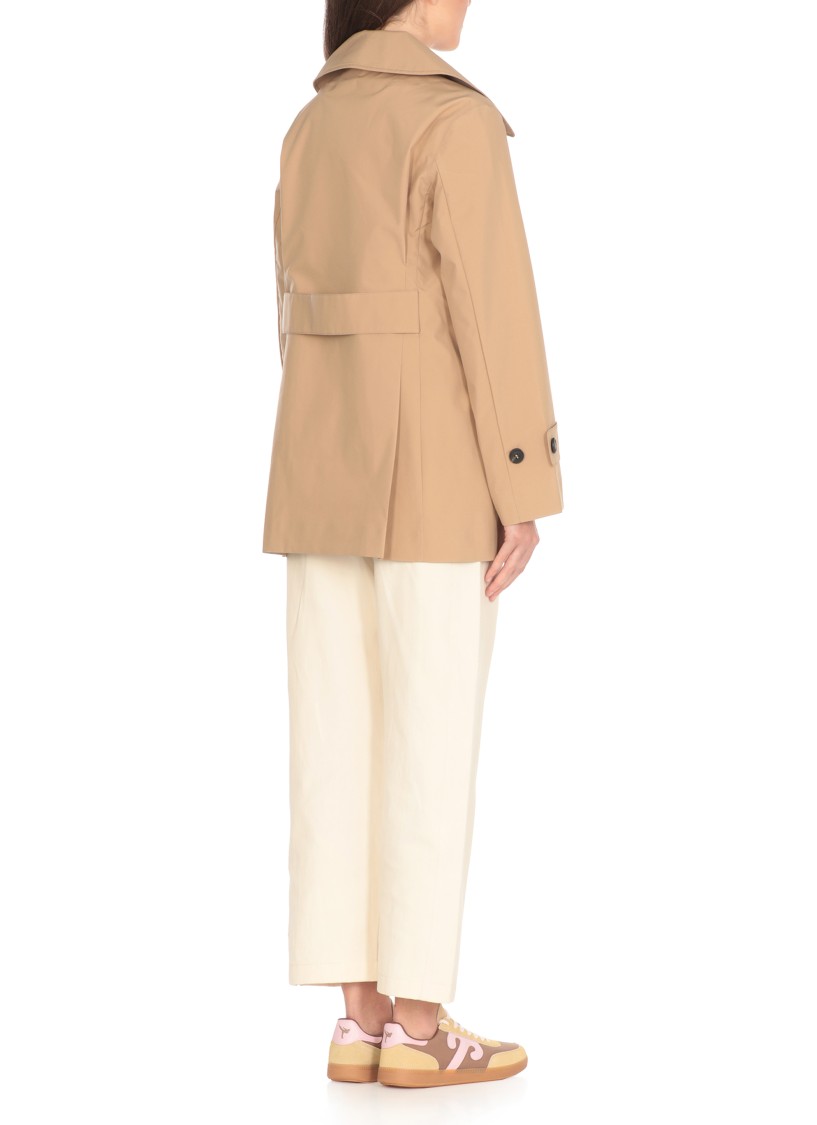 Save The Duck Beige Sofi Waterproof Jacket In Multi