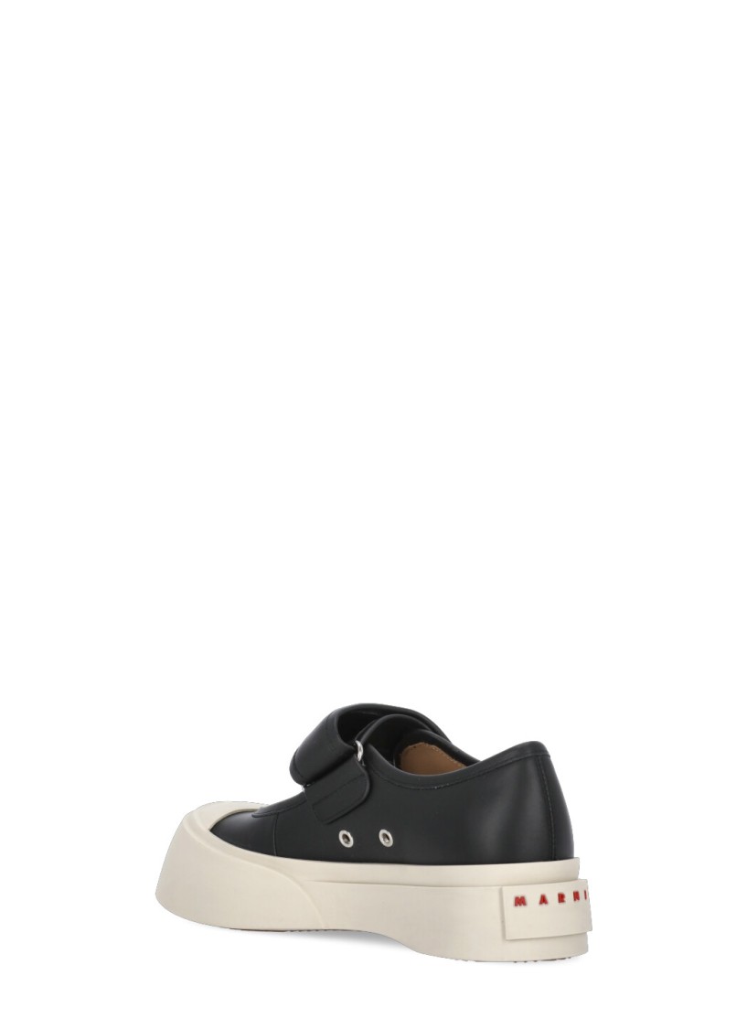 Shop Marni Mary Jane Sneakers In Black