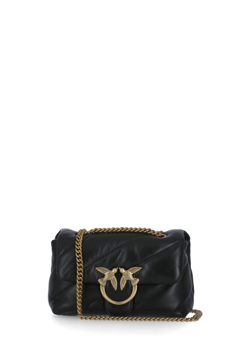 Pinko Black Mini Love Puff Shoulder Bag