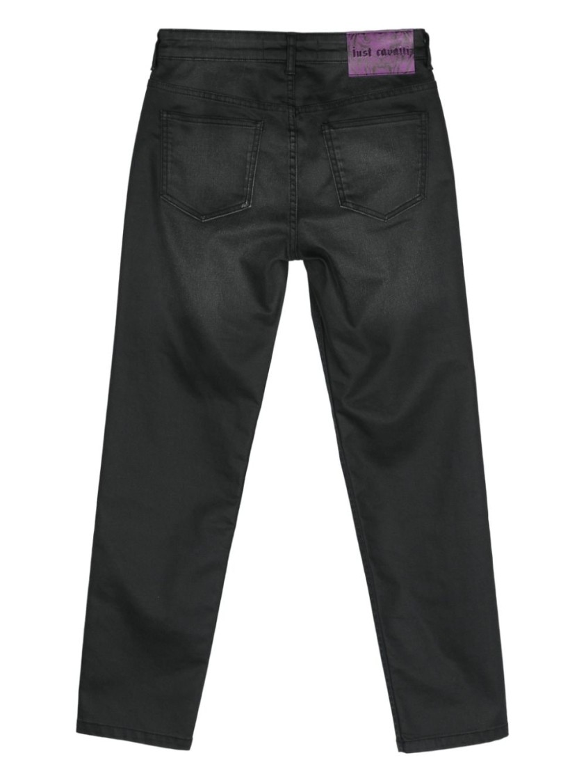 Shop Just Cavalli High-quality Jeans With Fabric Blend And Design In Black