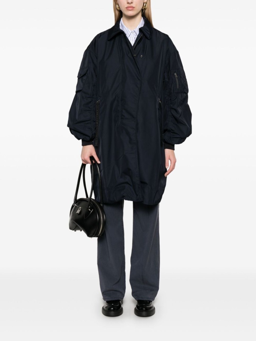 Save The Duck Luxe Black Jacket With High Collar In Black