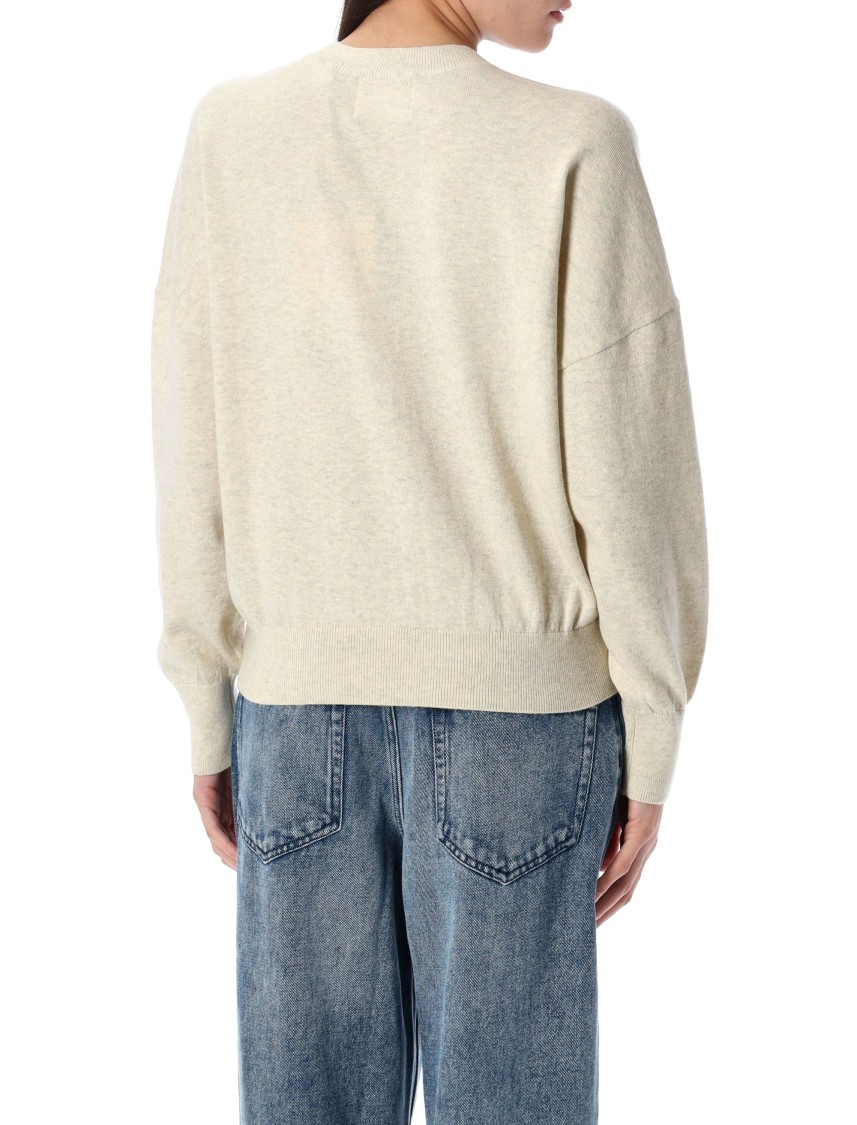 Isabel Marant Étoile Isabel Marant Etoile Marisans Sweater With Logo Intarsia In Neutrals