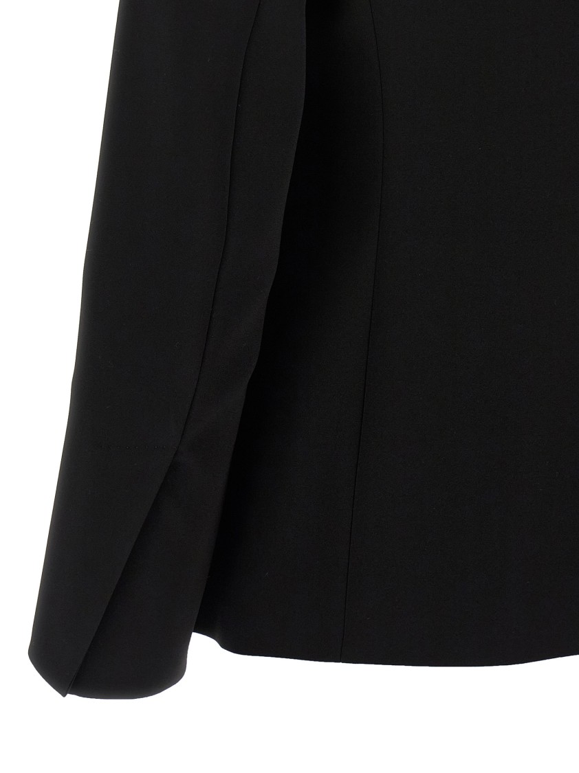 Max Mara Tailored Suit With Long Sleeves And Notched Lapel In Black