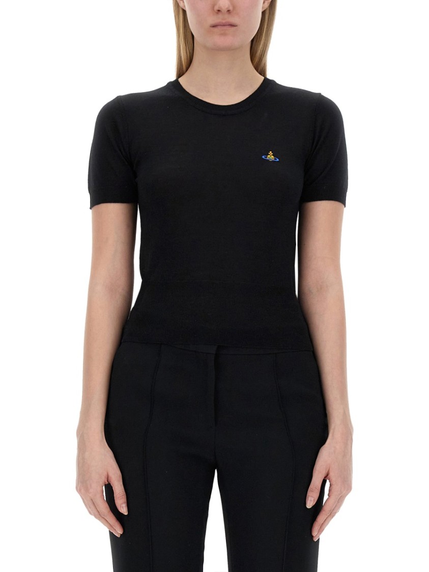 Shop Vivienne Westwood Top "bea" In Black