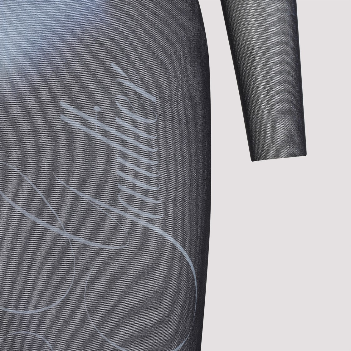 Shop Jean Paul Gaultier Le Mâle Crewneck Maxi Dress In Grey