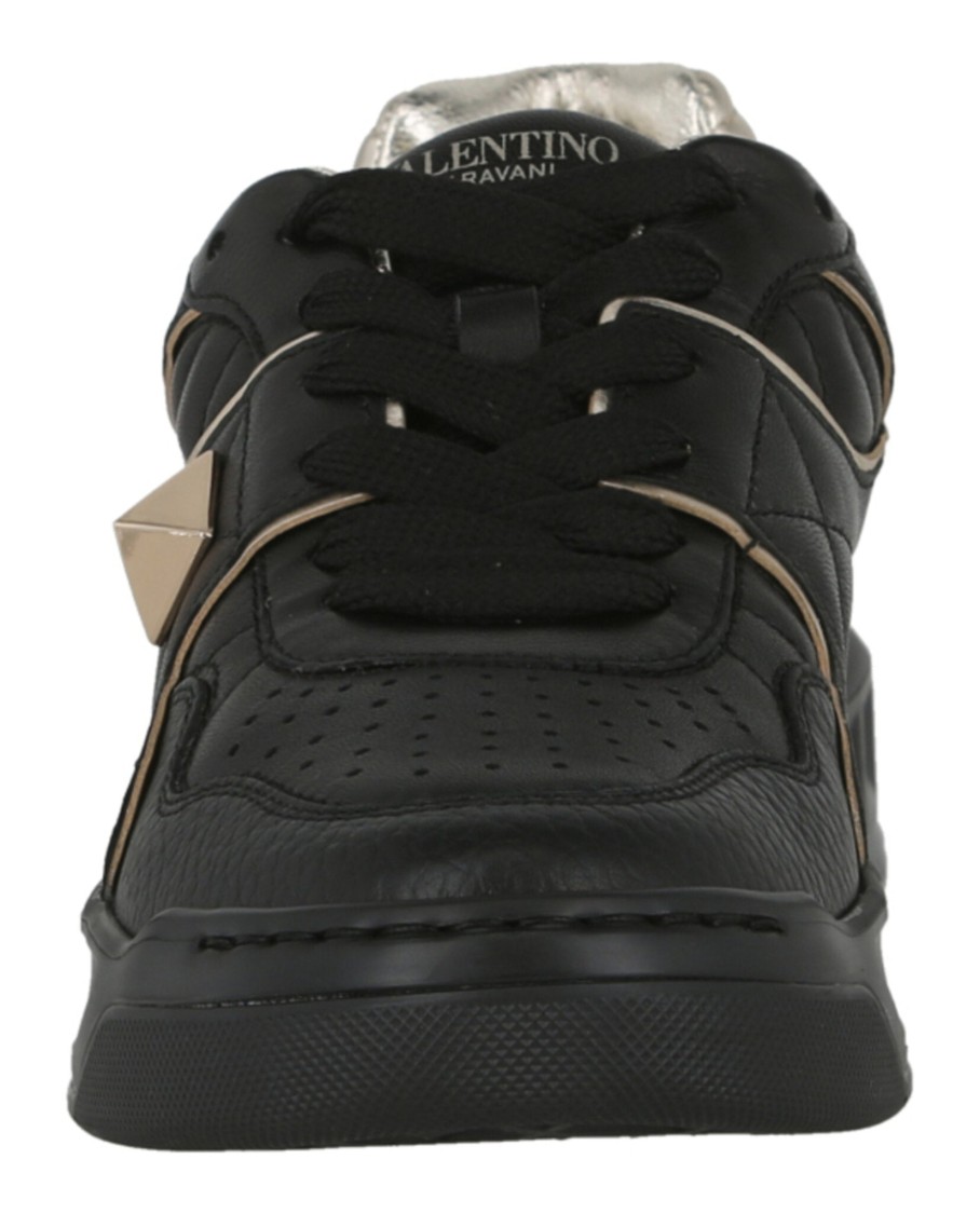 Valentino One Stud Low-top Leather Sneaker