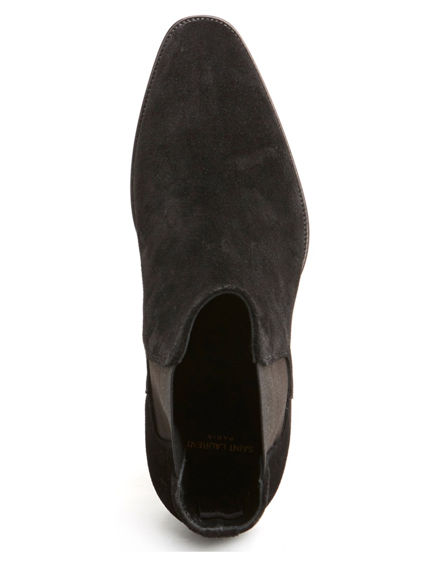 Saint Laurent 'wyatt' Ankle Boots In Black