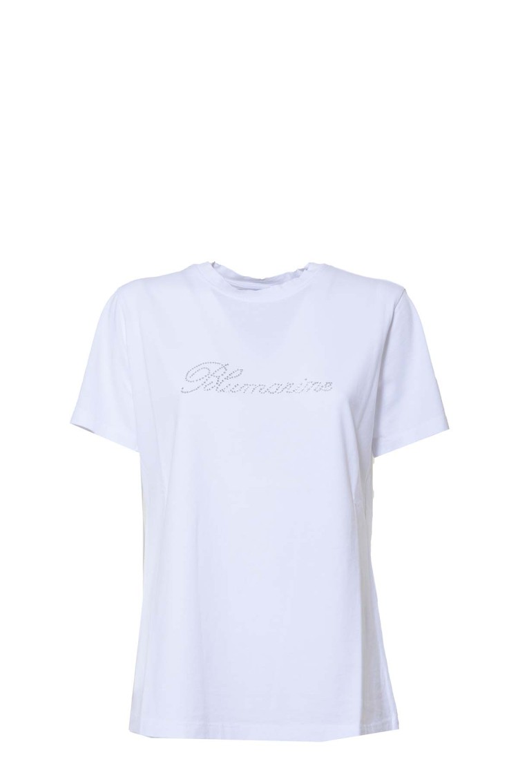Shop Blumarine White Basic T-shirt