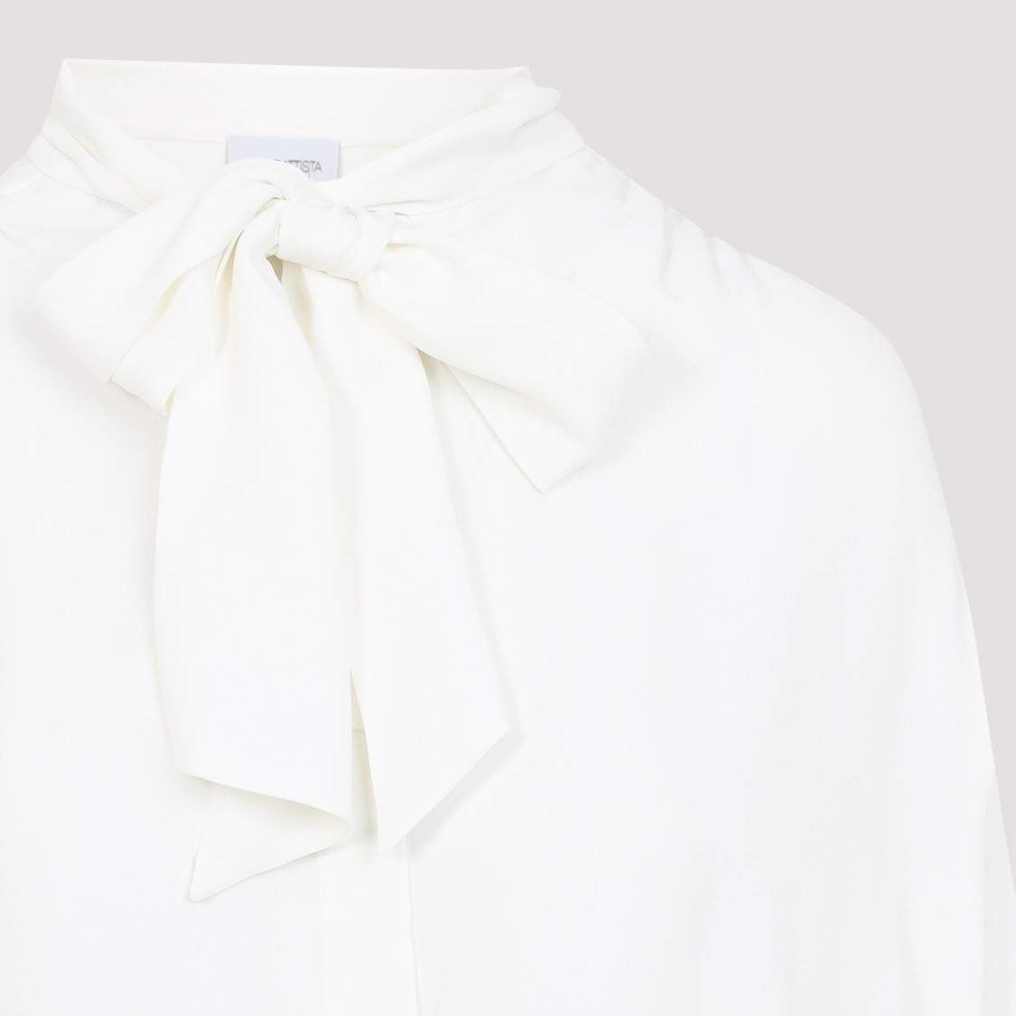 Giambattista Valli Long-sleeved Blouse In Silk Blend In White