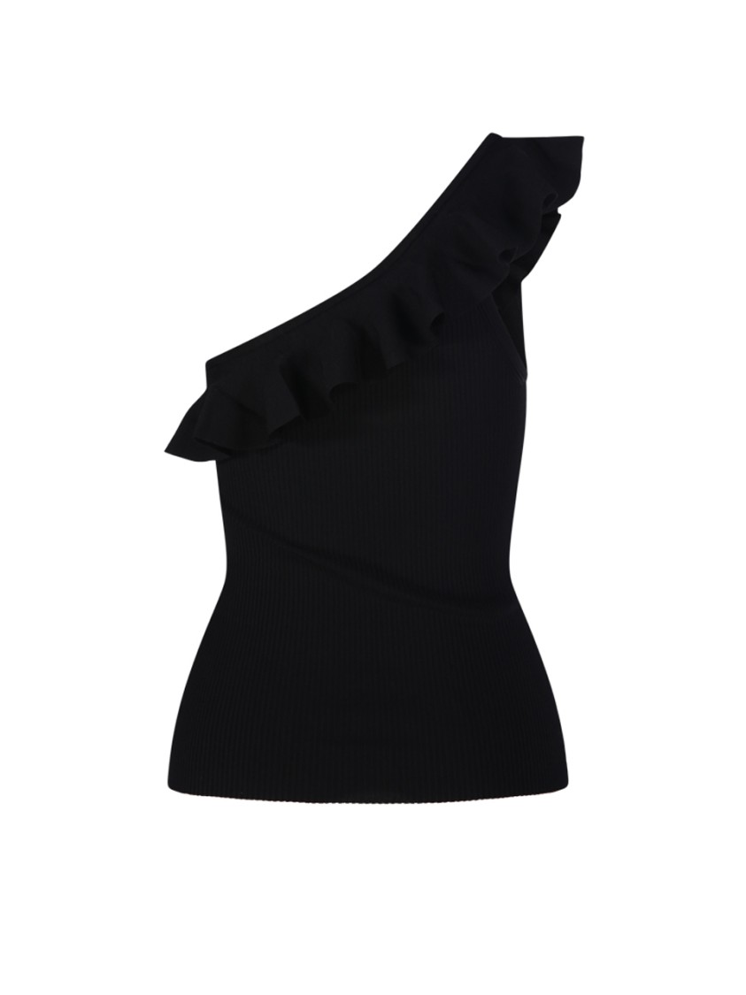 Shop Zimmermann Rhiannon Frill Asymmetric Tank Top