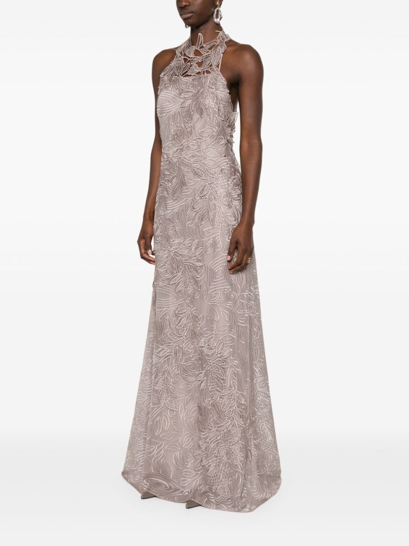 Alberta Ferretti Alberta Ferreti Macrame Foliage Long Dress