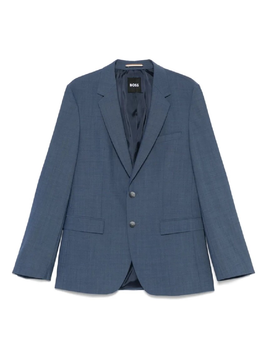 Hugo Boss Tailored Blazer With Notch Lapel In Blue