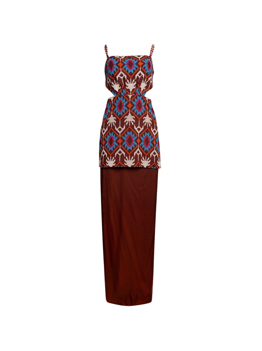 Johanna Ortiz Leyenda Anudada Mini Dress