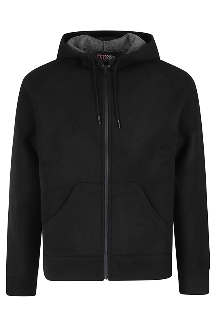Mc2 Saint Barth Full Zip Hoodie In Black