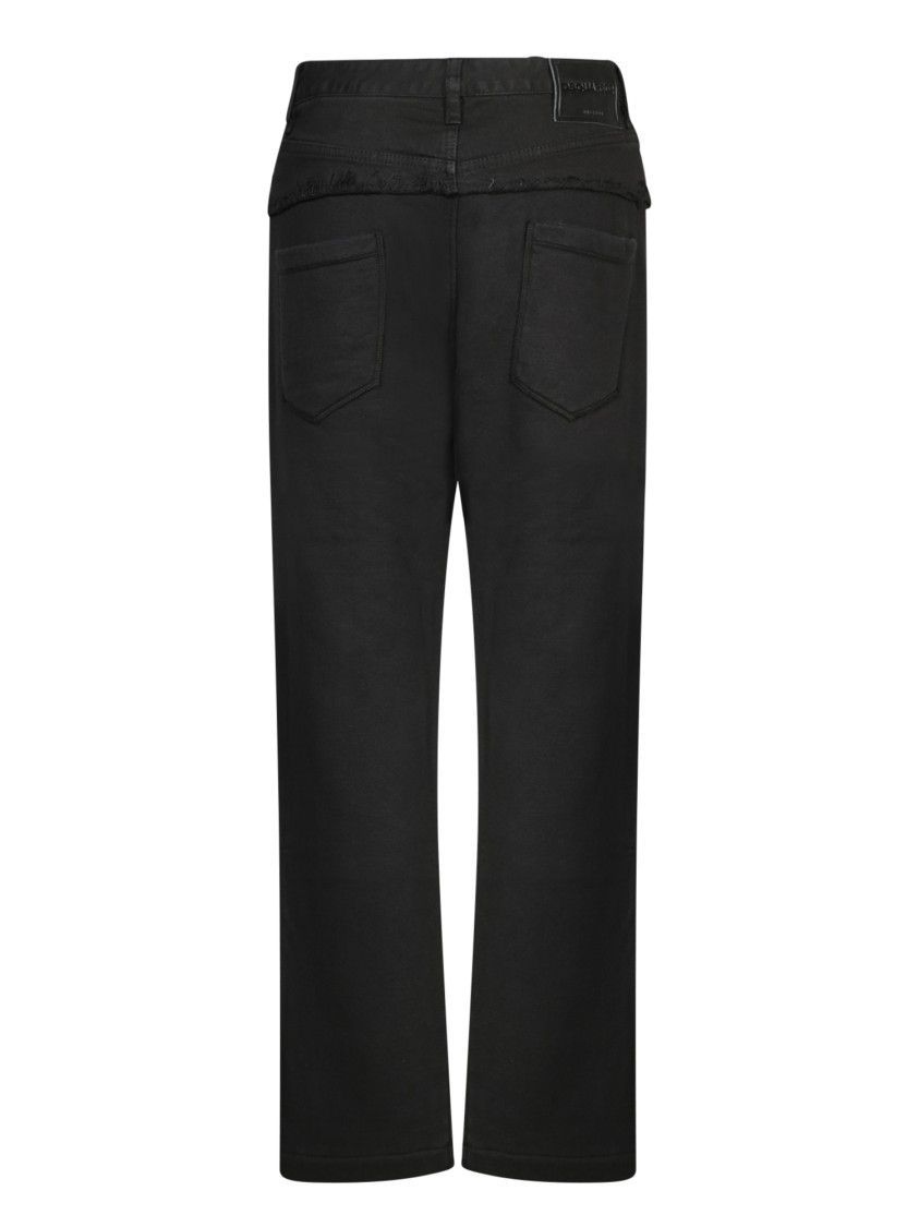 DSQUARED2 DSQUARED2 TAILORED BLACK TROUSERS WITH FIVE-POCKET DESIGN