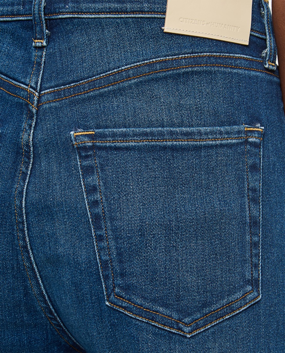Citizens Of Humanity Amari High Waist Wide Leg Jeans In Blue