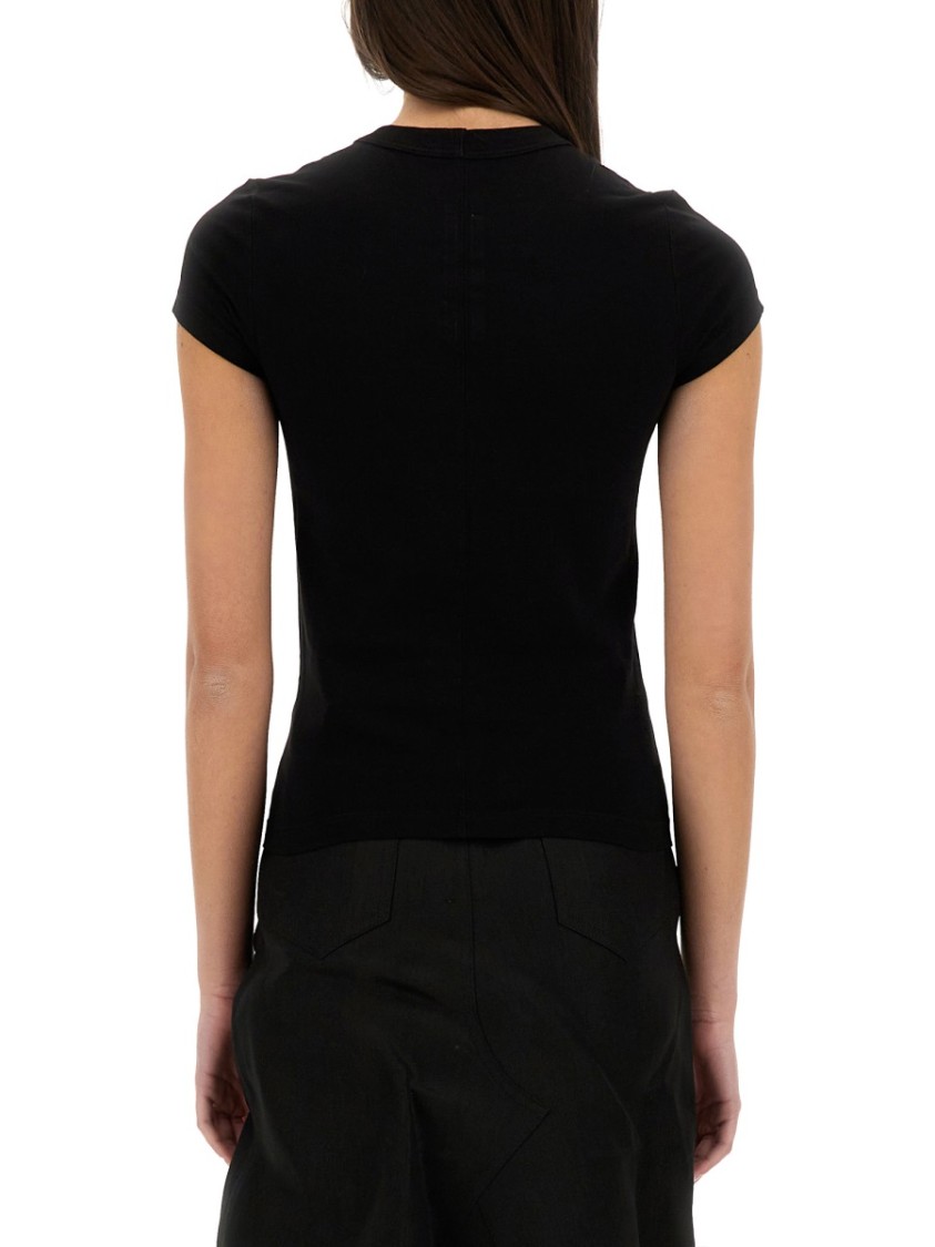 Rick Owens Women Cropped T-shirt In Black