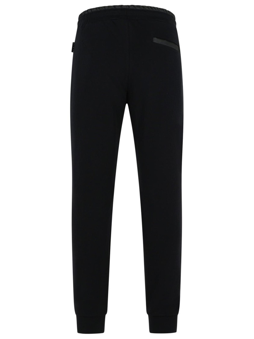 Philipp Plein Jogging Pants Iconic Drawstring Waist In Black
